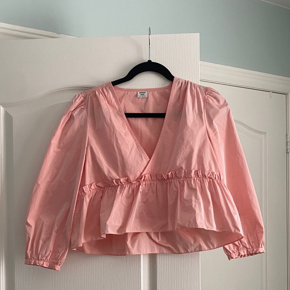Aritzia Sunday Best Jinx Peplum Top